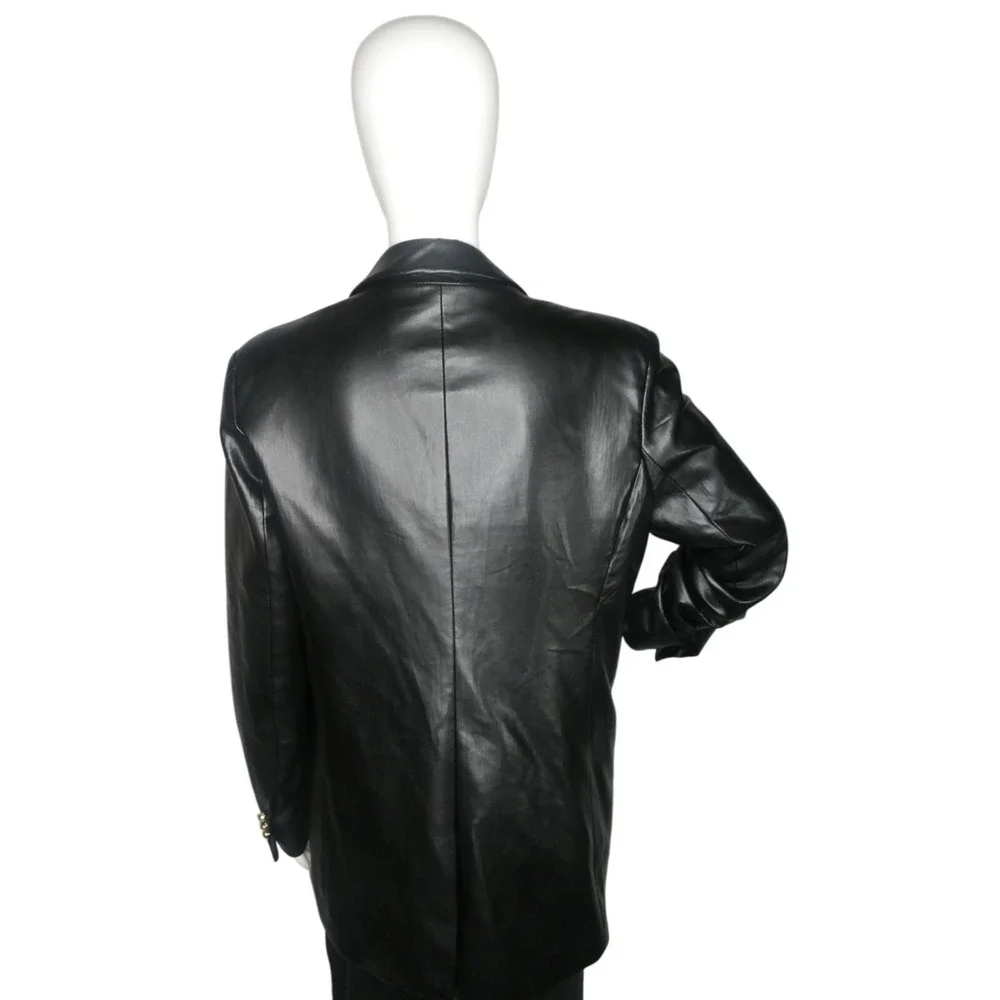 Truth Women's Faux Leather Jacket Black Size 10‎